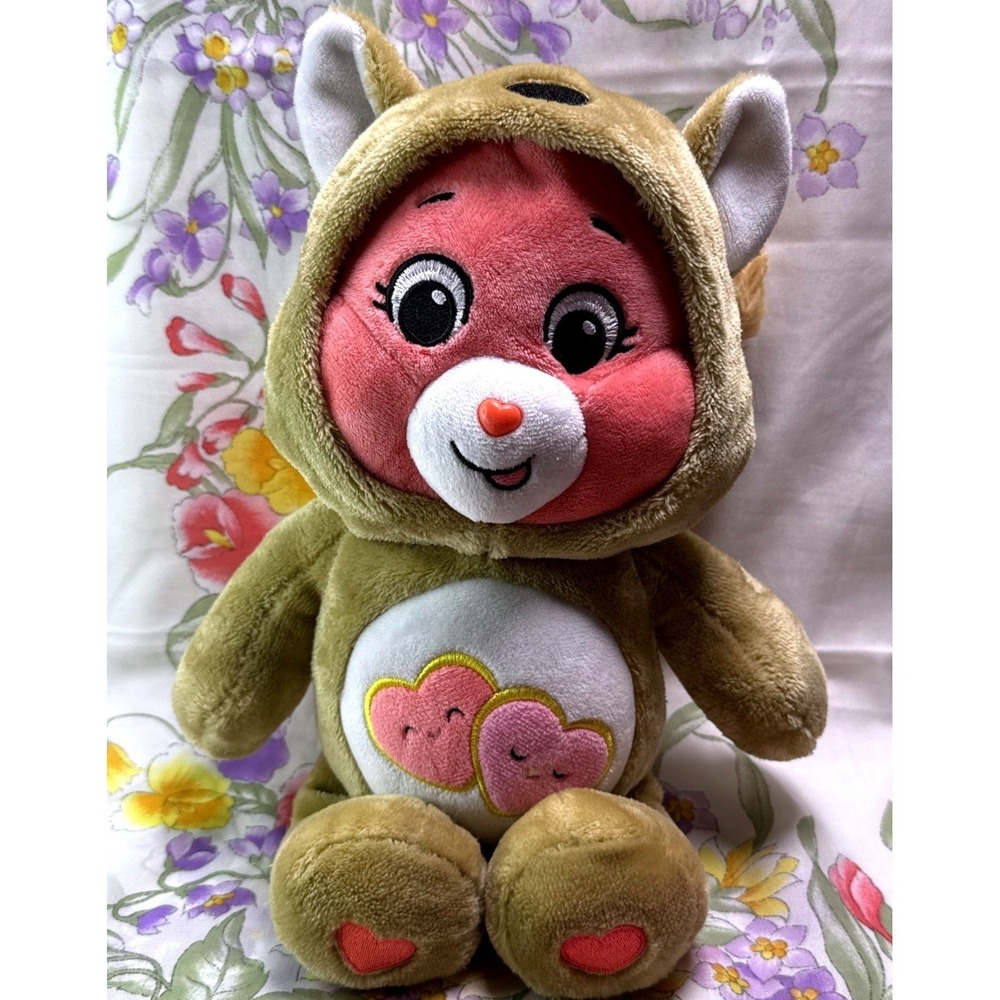 Care Bears Love-a-Lot Bear Squirrel Costume Plush 10" Stuffed Animal Toy